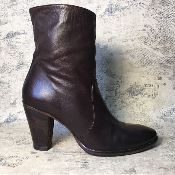Alberto Fermani very soft brown leather boots - Picture 1 of 14